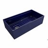 Bocchi Contempo Workstation Apron Front Fireclay 36 in. Single Bowl Kitchen Sink in Sapphire Blue 1505-010-0120